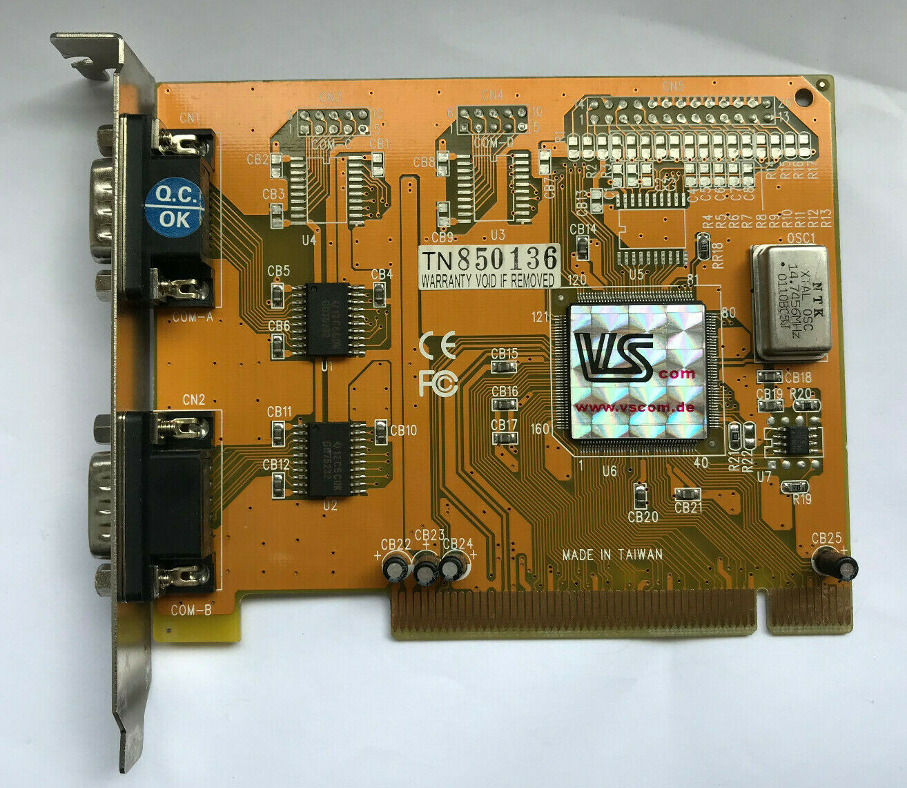 VSCOM 2 PORT RS232 PCI CONTROLLER # GK100