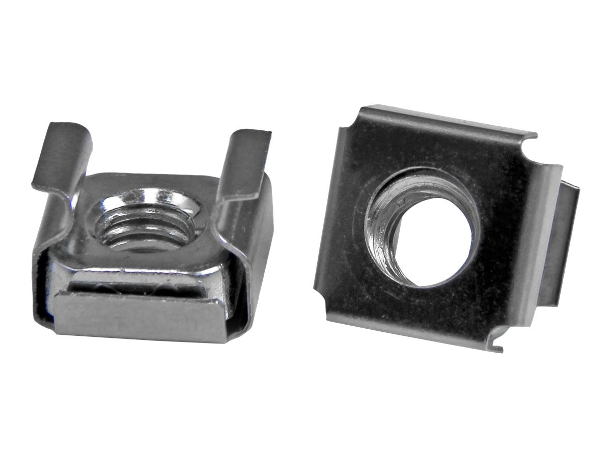 StarTechcom 50 Pkg M6 Cage Nuts for Server Rack Cabinet CABCAGENUTS6