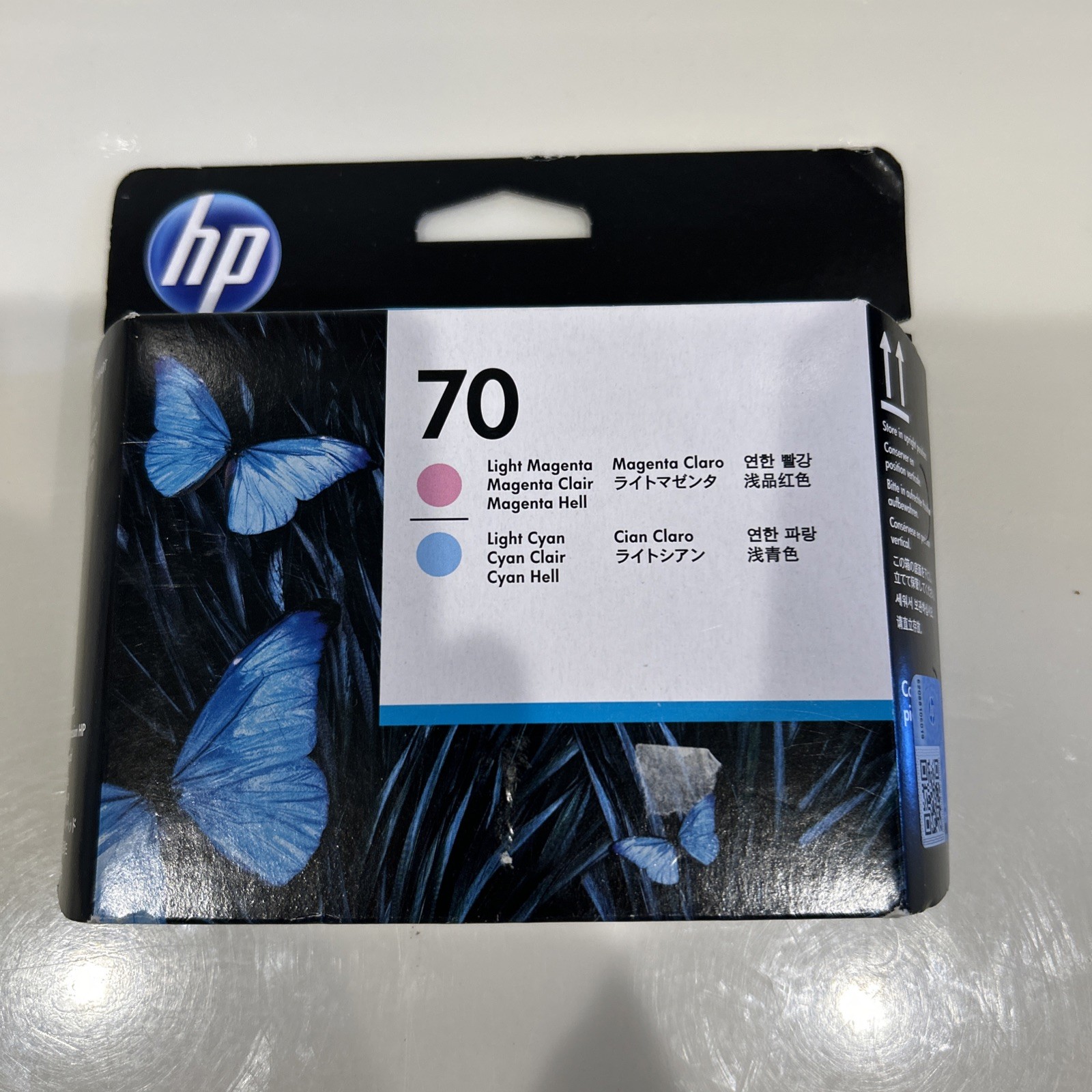 Genuine HP 70 Light Magenta / Light Cyan Printhead Date: December 2022