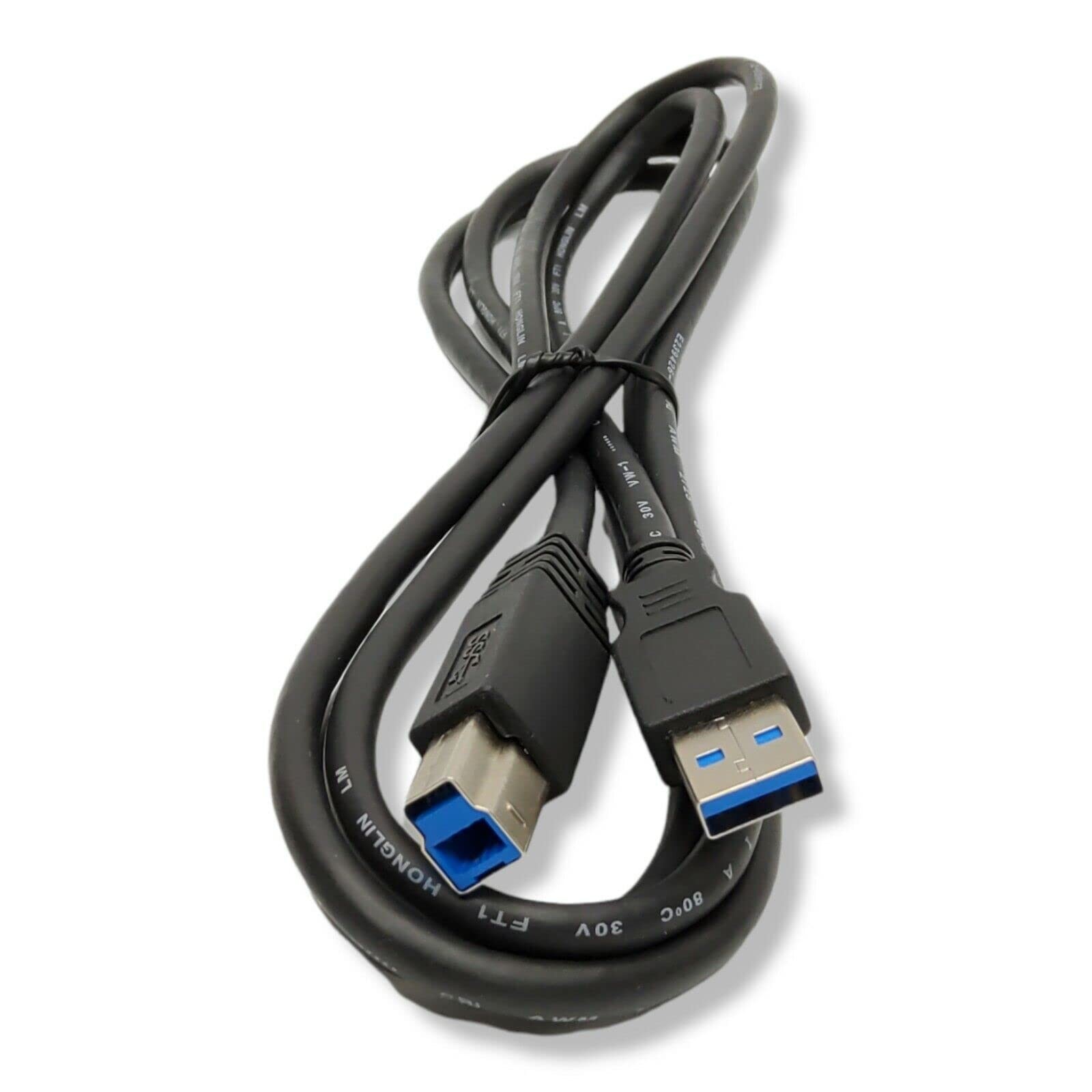 NTQinParts USB3.0 PC/Mac Data Transfer Sync SuperSpeed Cable Cord 5FT, Black