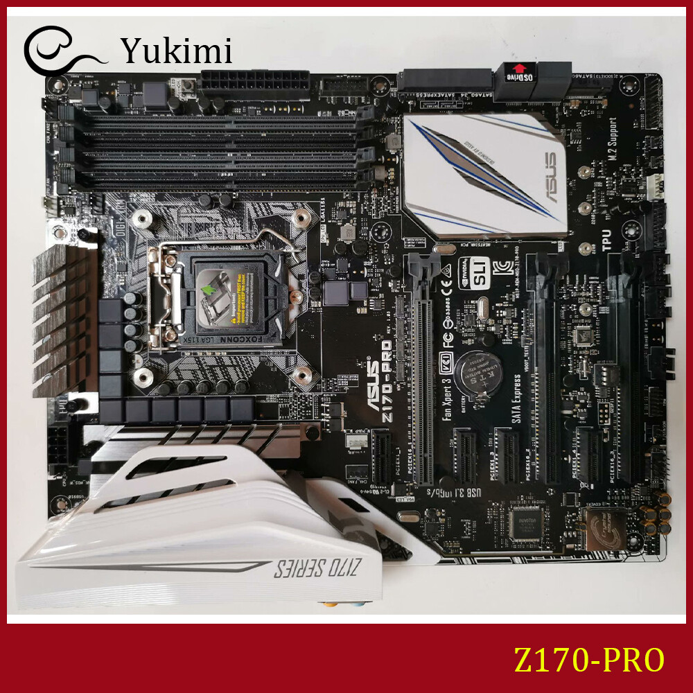 FOR ASUS Z170-PRO DDR4*4 64GB LGA 1151 HDMI DVI Display Port Motherboard Test OK