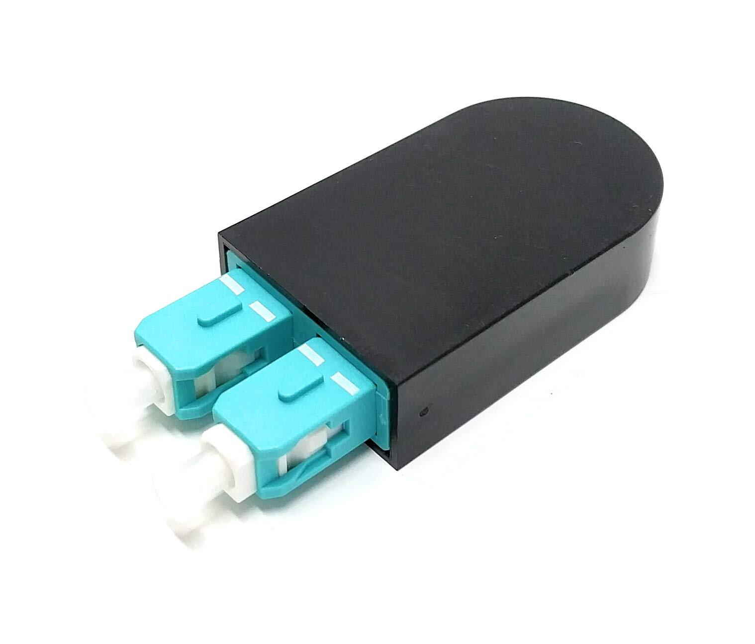 SC Fiber Optic 40GB OM4 Multimode 50/125 Loopback Adapter Tester Cable Aqua