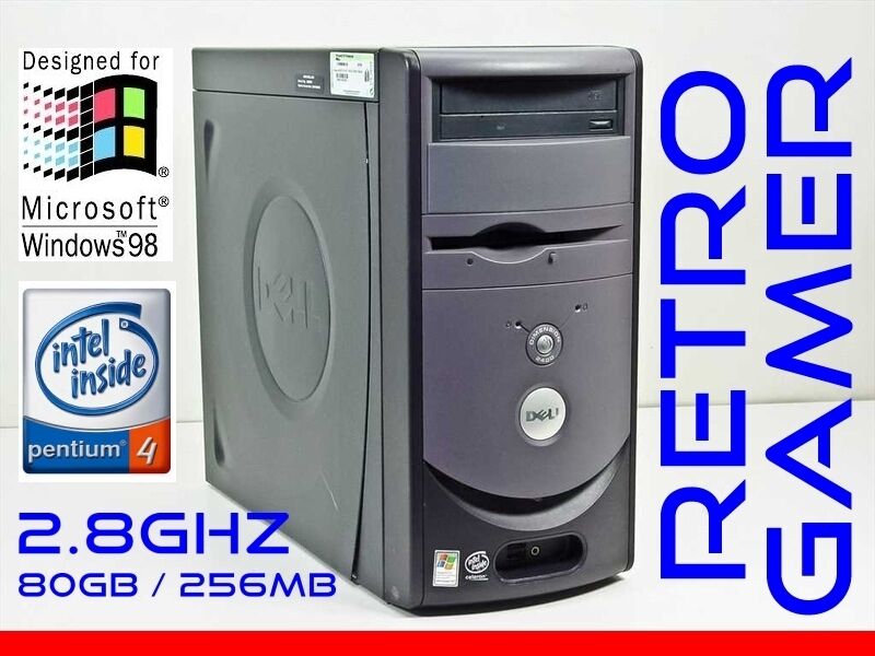 RETRO VINTAGE Dell Windows 98 SE / DOS Computer Pentium 4 Win98 WinNT NT 4.0 SP6