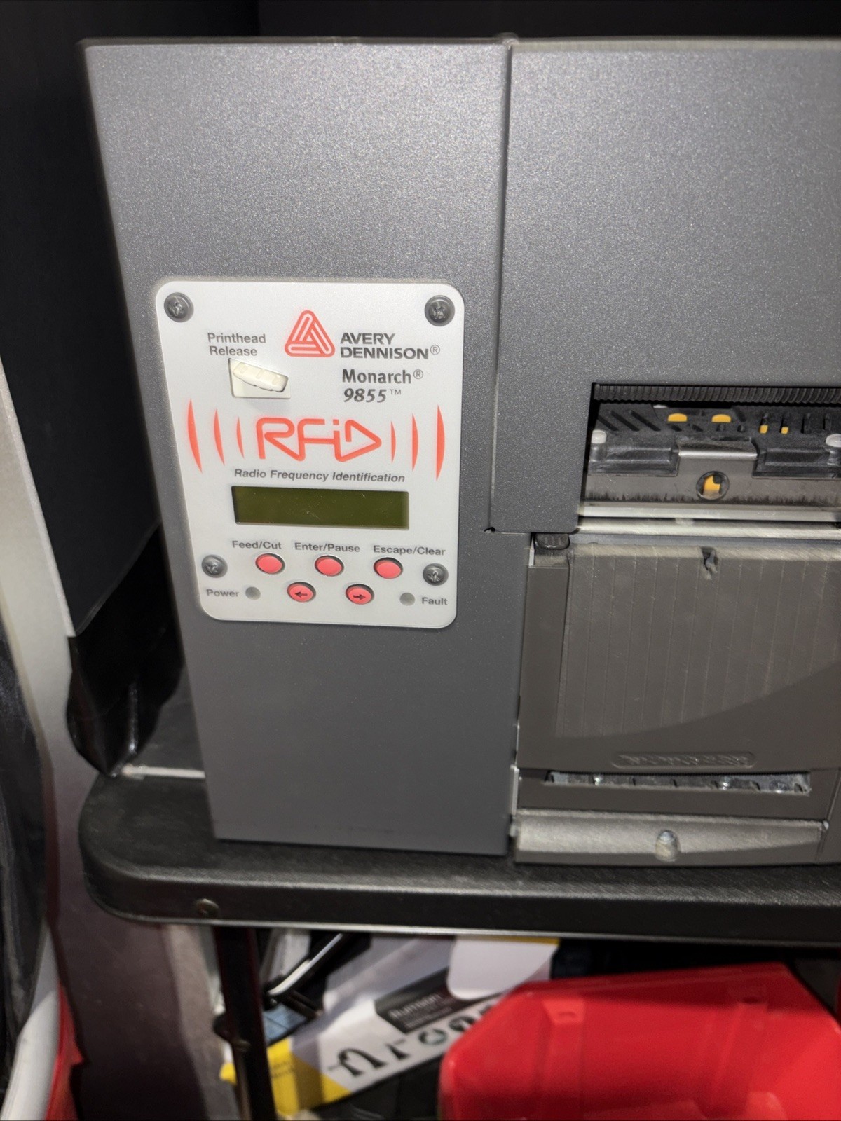 Avery Dennison Monarch No. 9855 Thermal Label Printer Display Screen