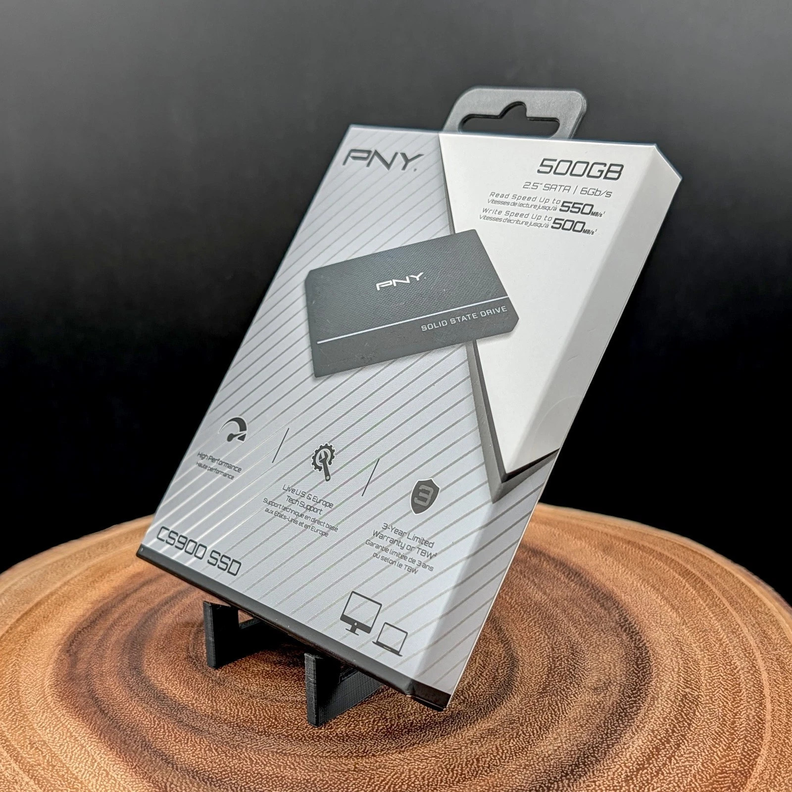 PNY CS900 500GB 2.5" SATA III Internal SSD Solid State Drive (SSD7CS900-500-RB)