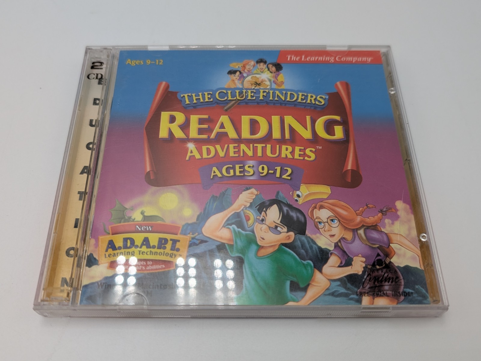 The Clue Finders Reading Adventures Ages 9-12 PC CD-Rom 2-Disc Set 1999 Learning