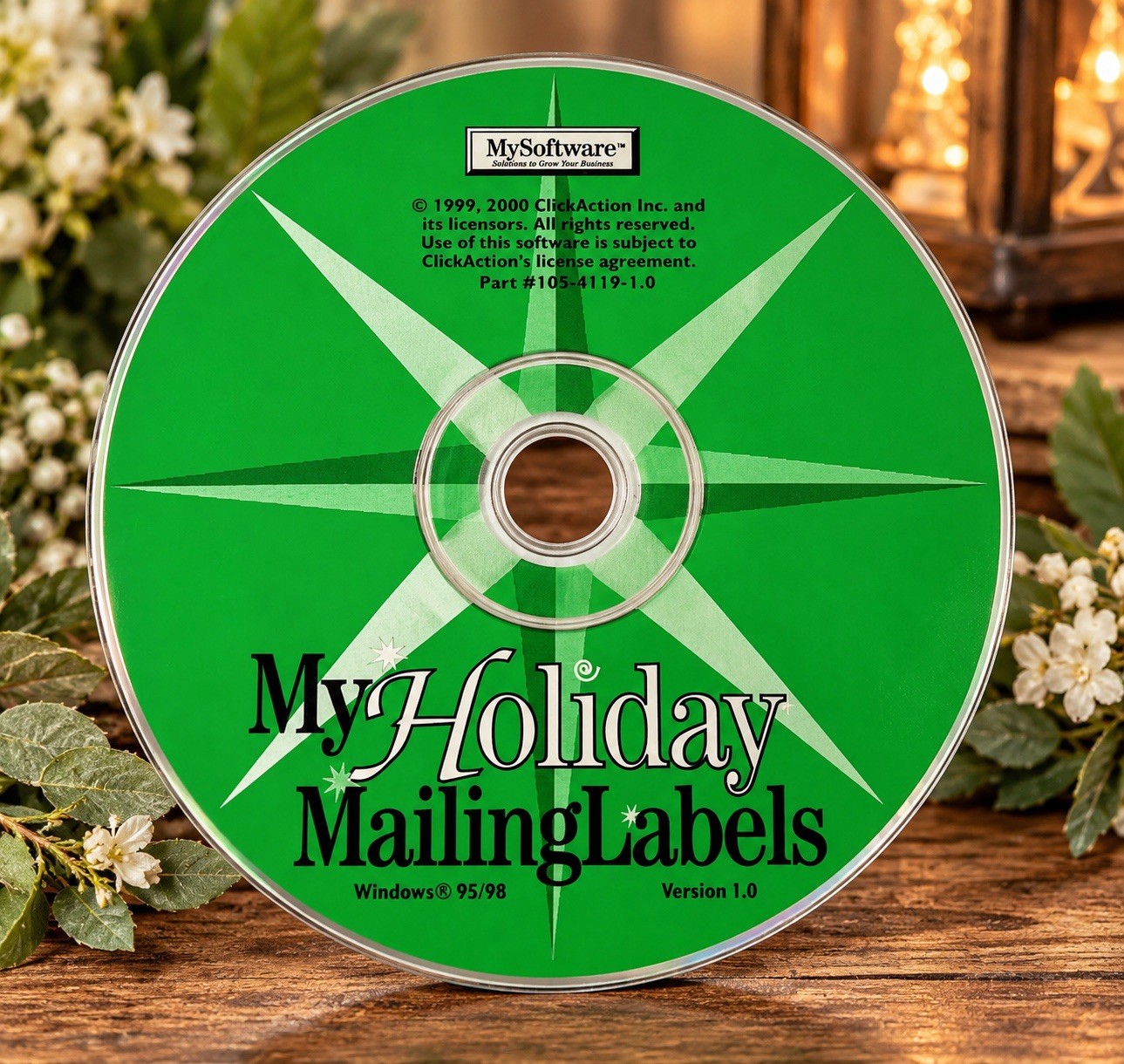 My Holiday Mailing Labels CD-ROM Windows 95 98 MySoftware Version 1.0