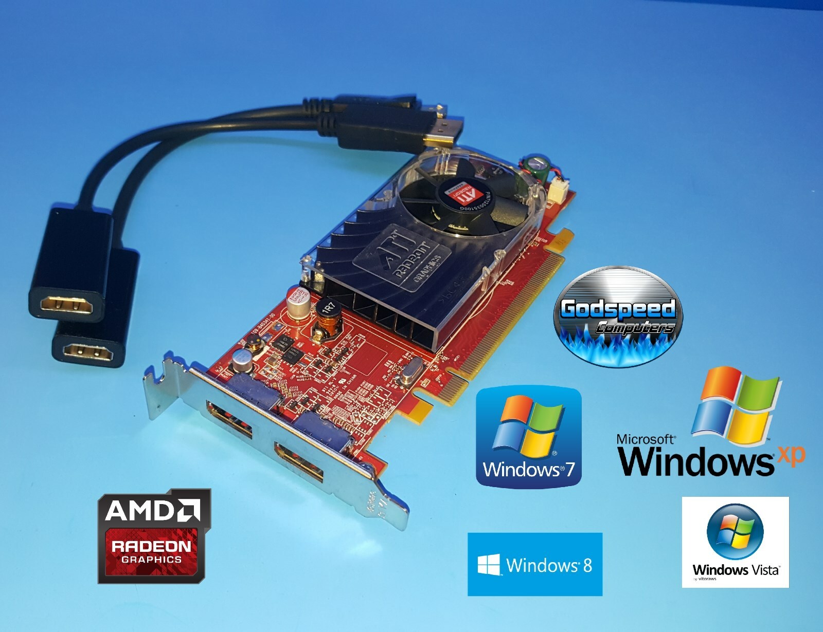 LENOVO ThinkCentre A55 M55 M55e M57 M57p M58 Low-Profile Dual HDMI Video Card