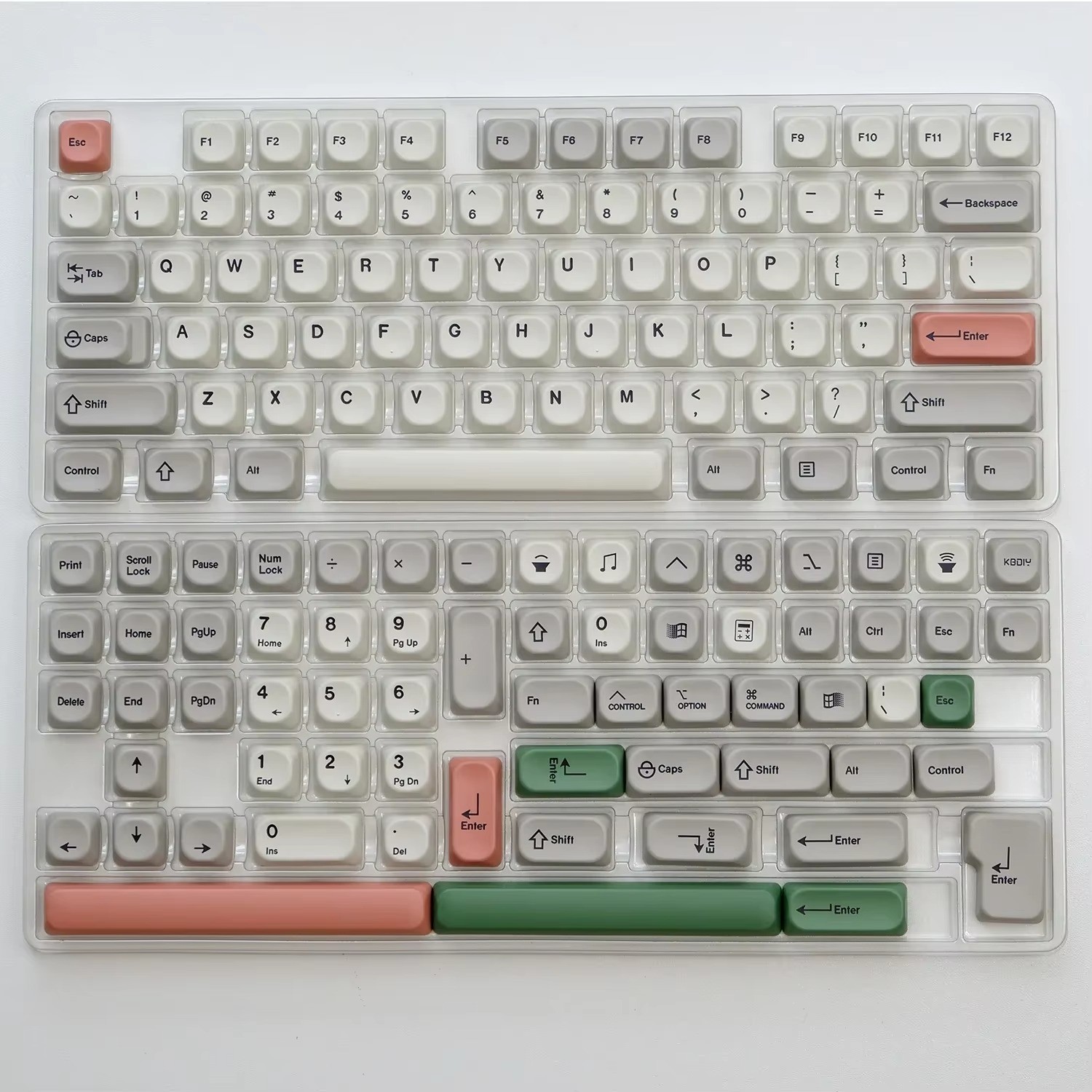KBDiy 139-Key KOA Profile Korean/English PBT Keycaps GMK Style 9009 Mechanical