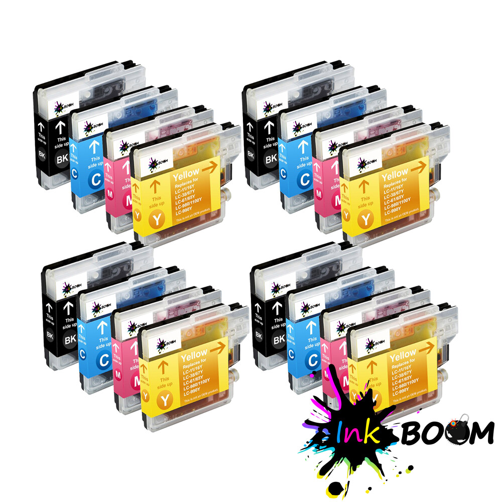 16 Ink Cartridge fits Brother LC61 DCP-165C DCP-J515W MFC-J630W MFC-5895CW