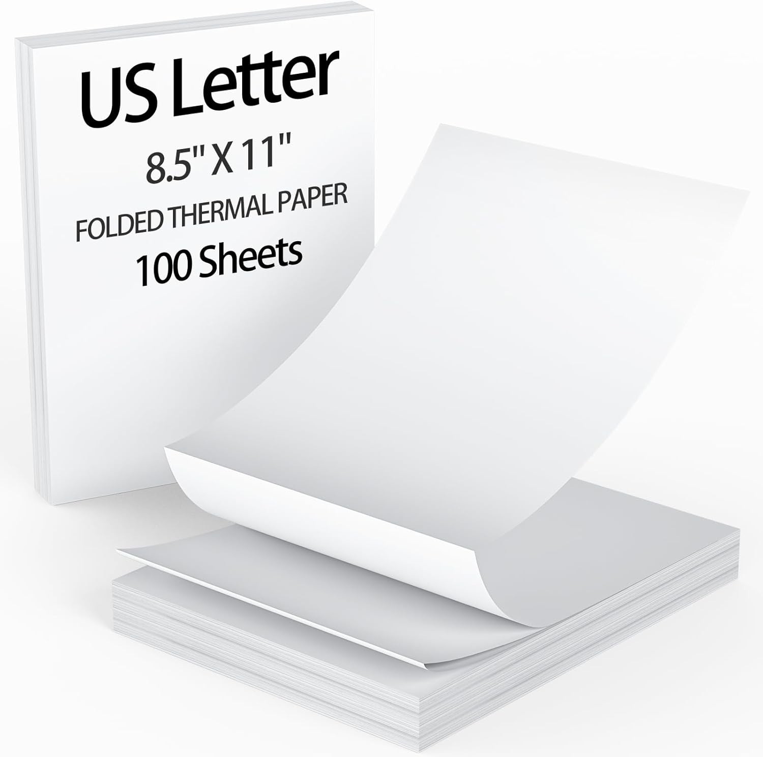 100 Sheets Thermal Printer Paper 8.5 X 11 Inch US Letter Size Thermal Paper