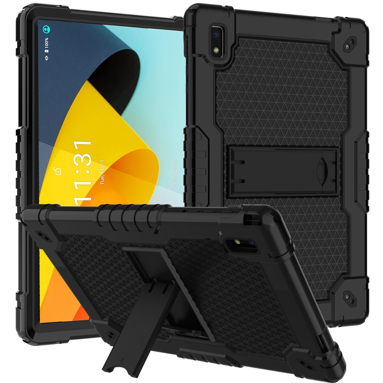 For BYYBUO A10 Tablet Shockproof Case with Stand & Screen Protector Cover