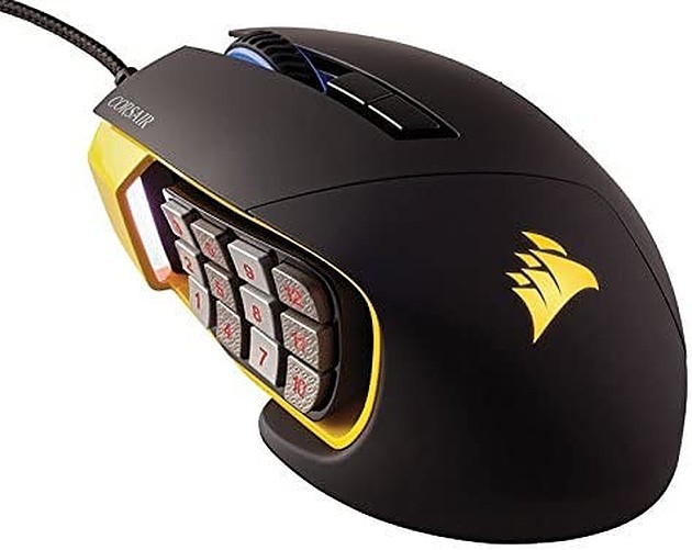 Corsair Scimitar RGP0029 RGB Elite Wired Gaming Mouse - Black (/RT6-15848-RGP...