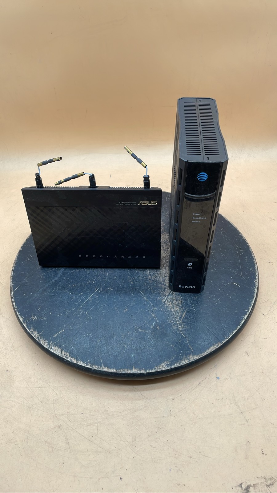 Asus RT-AC68R Gigabit WiFi Router & Arris BGW210-700 Internet Gateway Unit