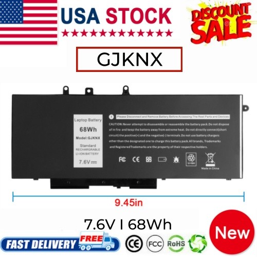 ✅LOT 10x GJKNX GD1JP DY9NT Battery For Dell Latitude 5480 5580 5490 5580 5590