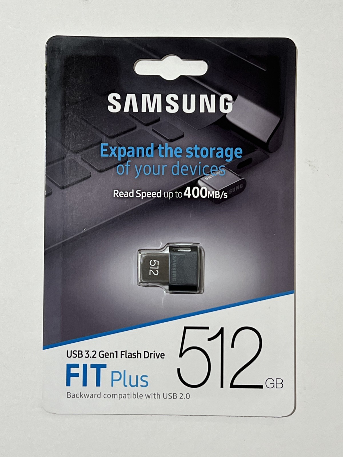 New Samsung 512GB FIT Plus USB 3.1 Gen 1 Type-A Flash Drive MUF-512AB/AM
