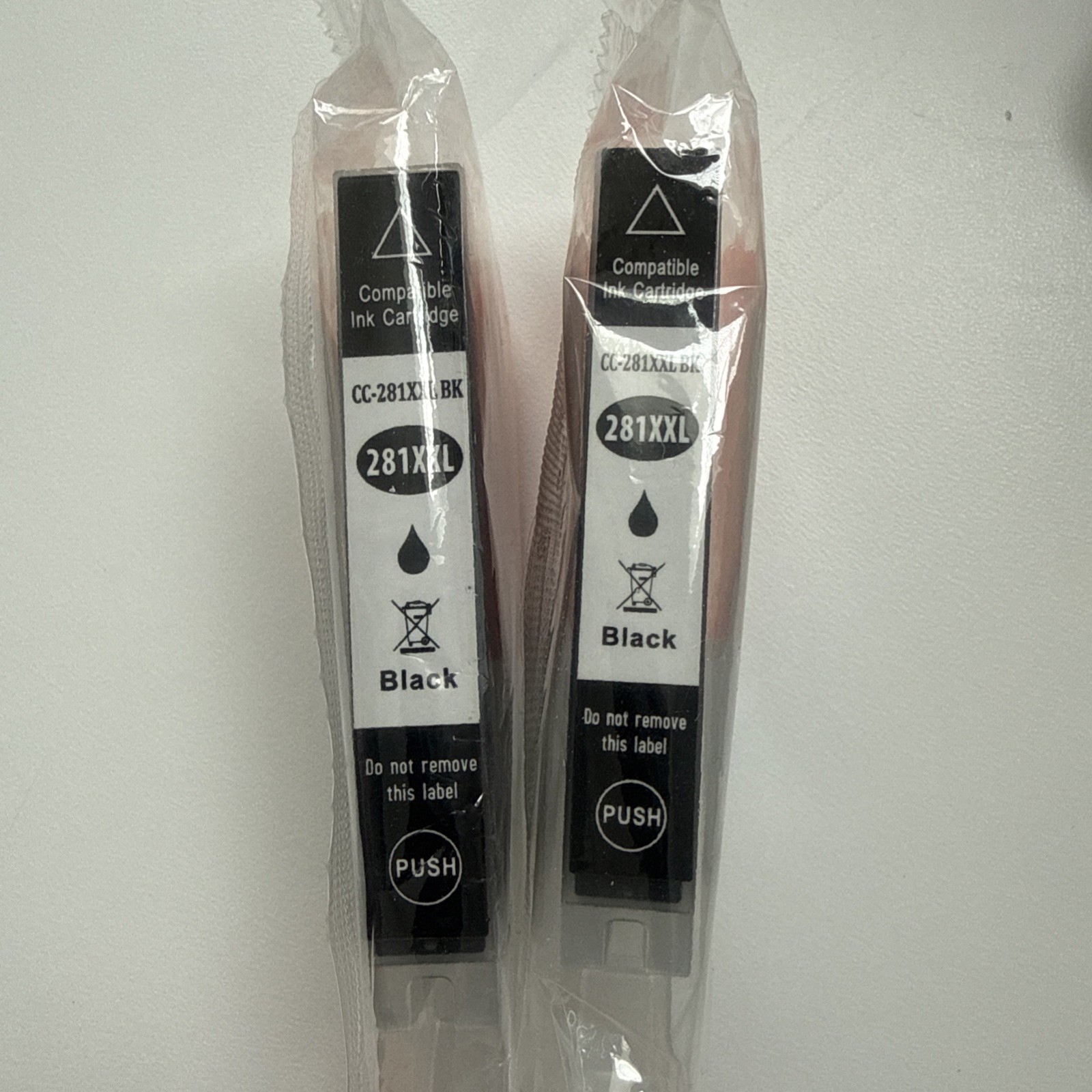 Lot of 2 Black Ink Cartridges Compatible WITH Canon CLI-281XXL TR8520 TS9120