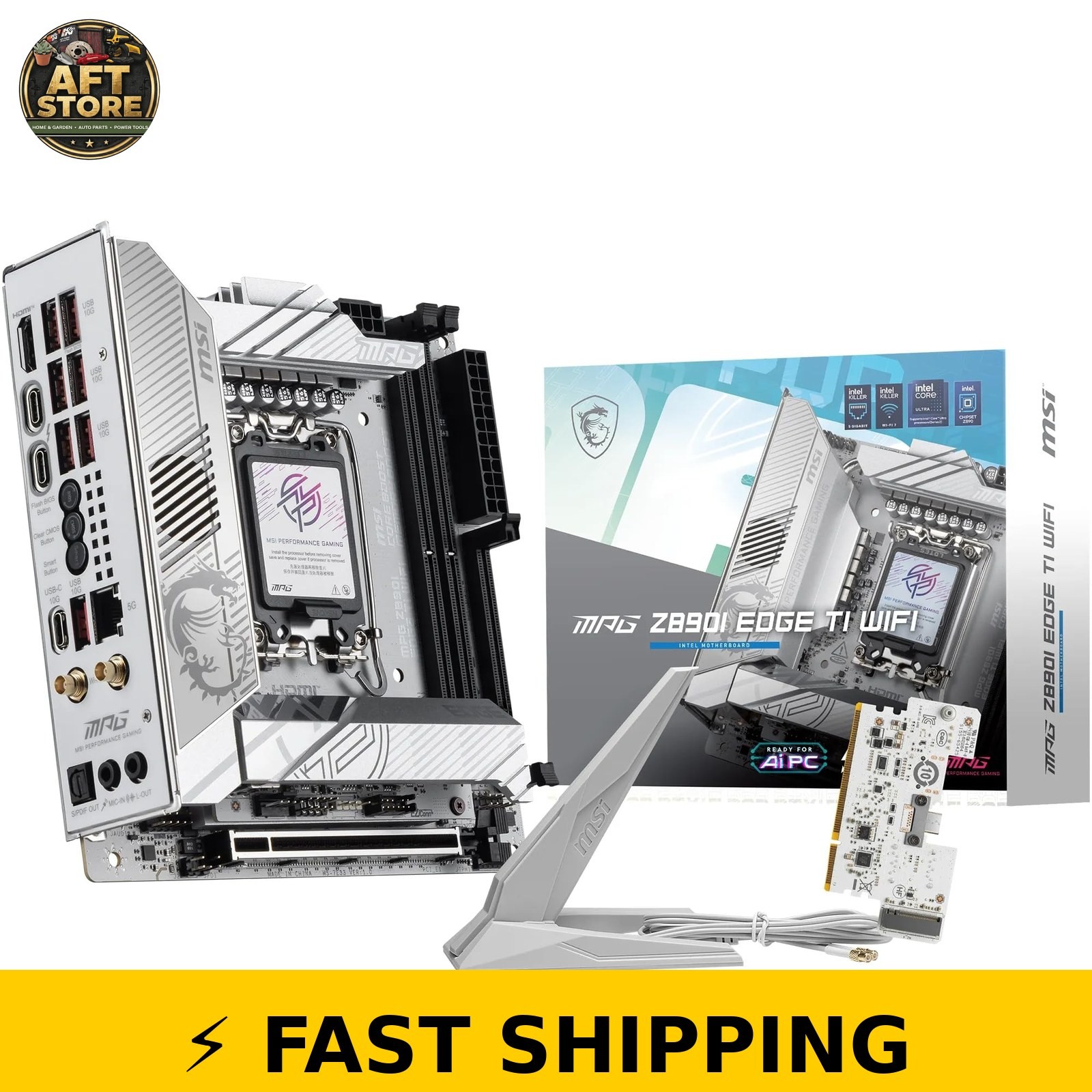 MSI MPG Z890I Edge TI WiFi Motherboard - Mini-ITX - LGA 1851