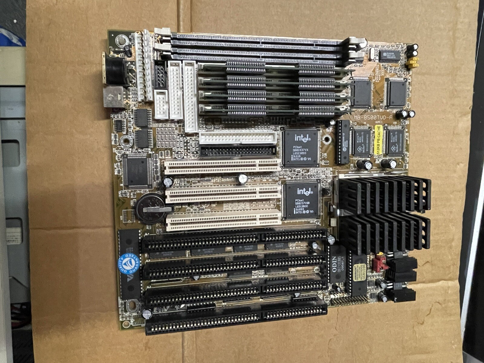 MB-8500TVD-A  AT Computer Motherboard Biostar 4 ISA SLOTS Ram CNC DOS coin bat