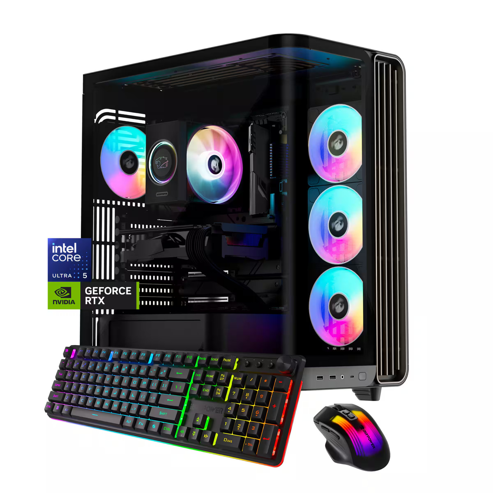 iBUYPOWER - Trace Gaming Desktop PC Intel Core Ultra 5 225F 2025 NVIDIA GeFor...