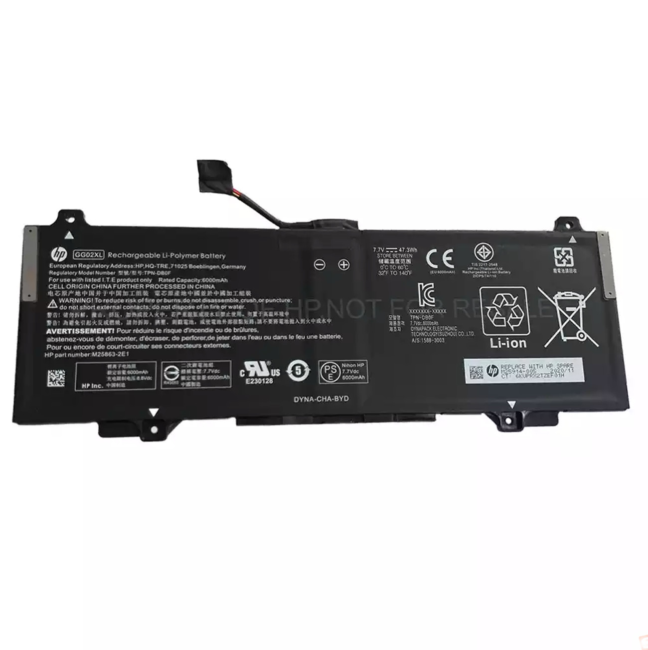 Genuine Battery GG02XL For HP Chromebook Enterprise X360 11 G4 EE 305X5EA Series