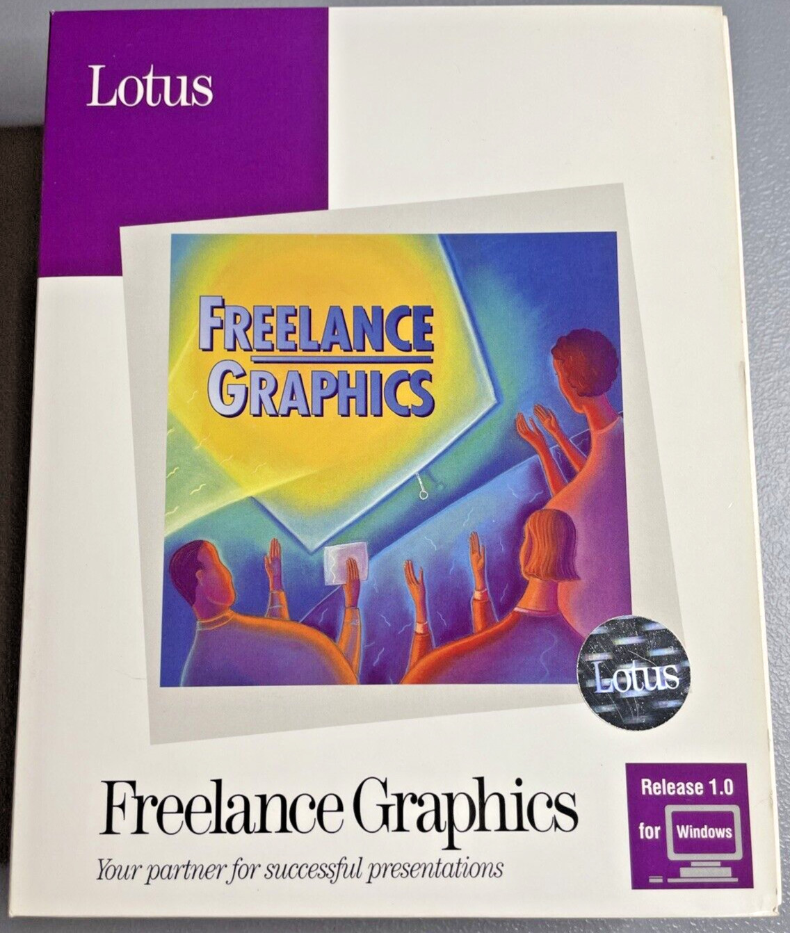Lotus Freelance Graphics Windows Release 1.0 New Sealed  3.25” Big Box PC