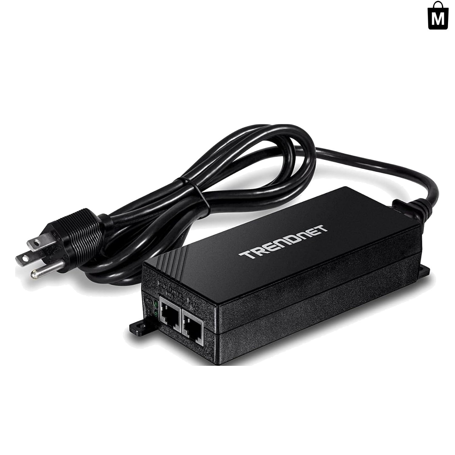 High-Performance Gigabit PoE+ Injector - 30W Power, 100M Range, Metal Housing