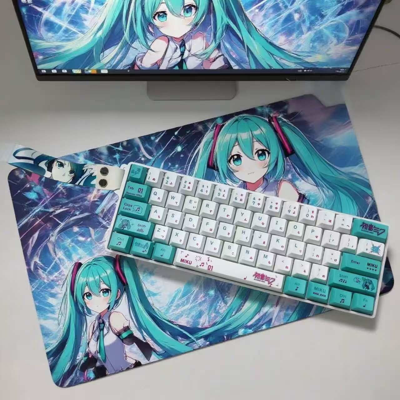 61 keys Hatsune Miku Mechanical Keyboard