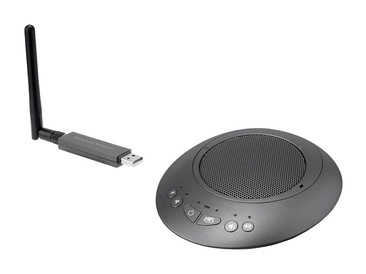 Workstream by Monoprice USB Conference Room Mic & Speaker | Wireless 360 degree