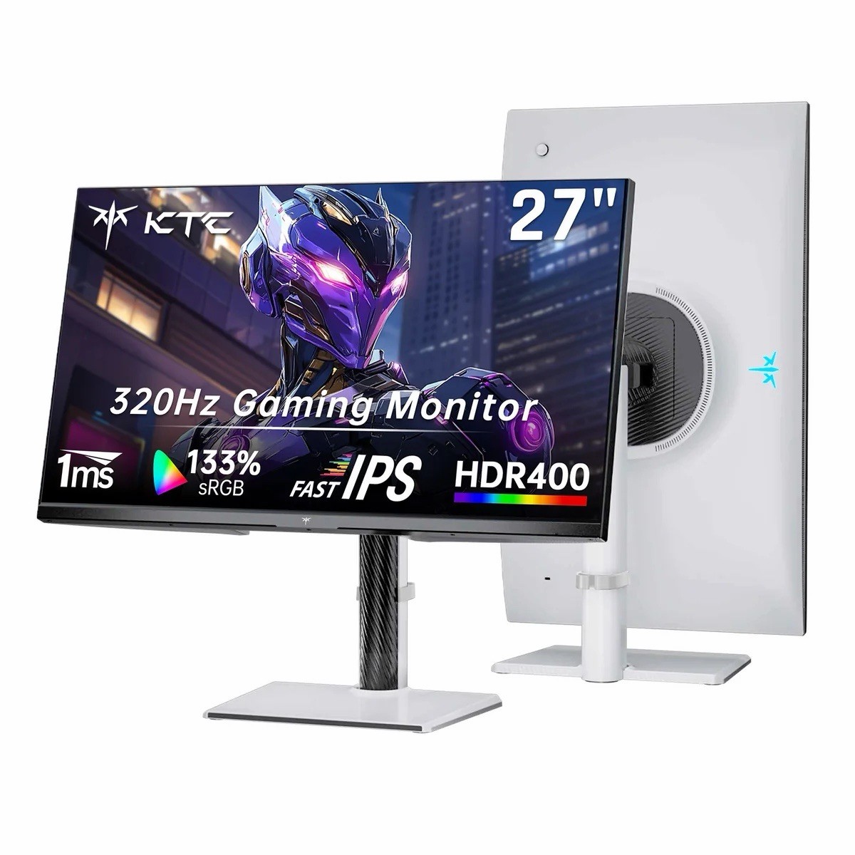 KTC 27 Inch 320Hz Gming Monitor 2K, 1440P Monitor 300Hz, Fast IPS, H27E6