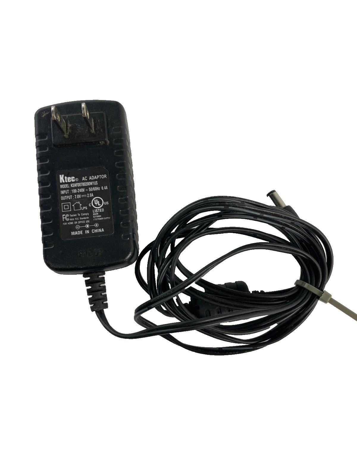 Geniune Ktec Model KSAFD0700200W1US Output 7V 2.0 A AC Power Supply Adapter #A85