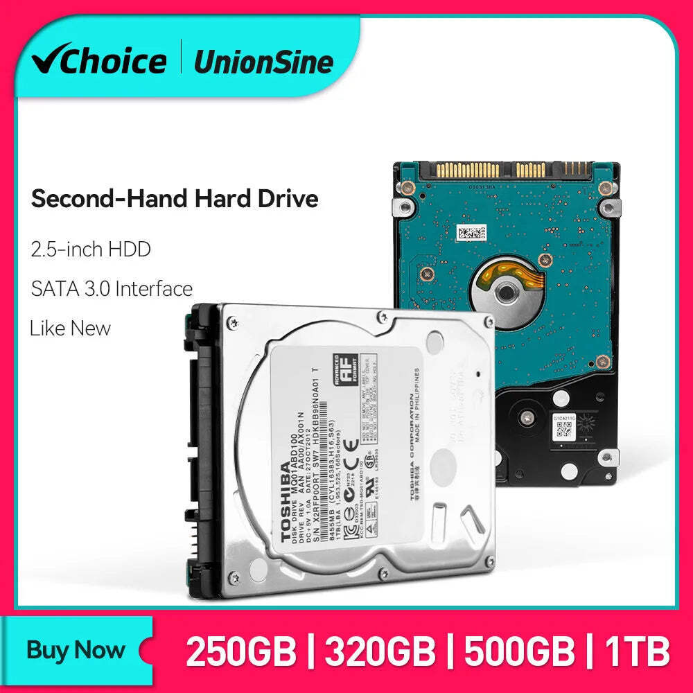 Used 2.5" SATA3 HDD laptop Notebook Internal 1TB 250GB 320GB 500GB HDD Hard Disk