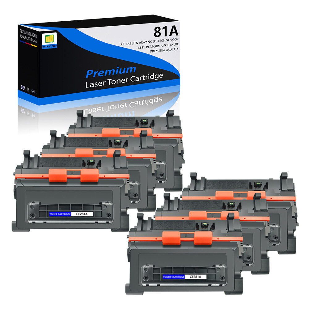 6PACK CF281A Toner Cartridge for HP Enterprise M605X M606DN M606X MFP M630f 81A