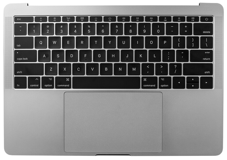 Apple MacBook Pro A1708 Top Case + TouchPad + Keyboard Silver Grade C 661-07947