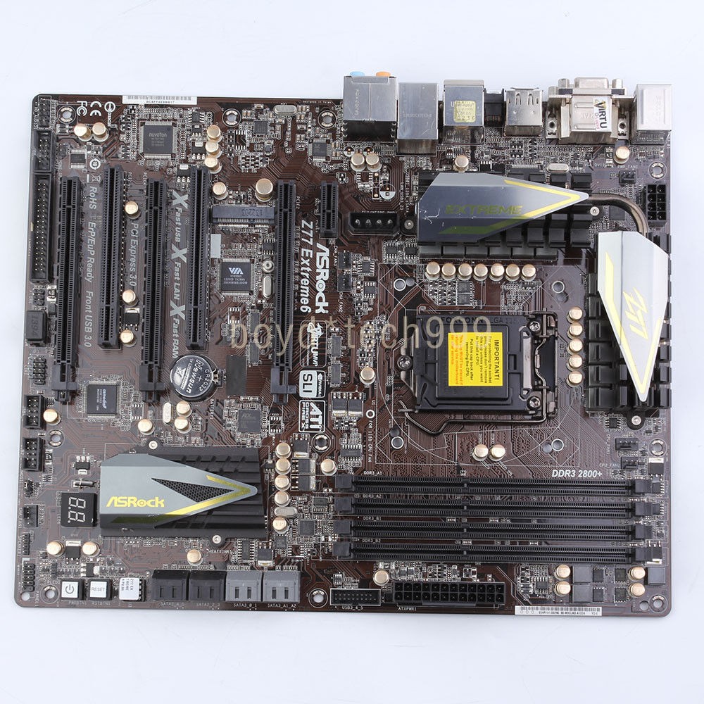 ASRock Z77 Extreme6 Motherboard LGA 1155 Intel Z77 DVI HDMI USB3.0 100% tested