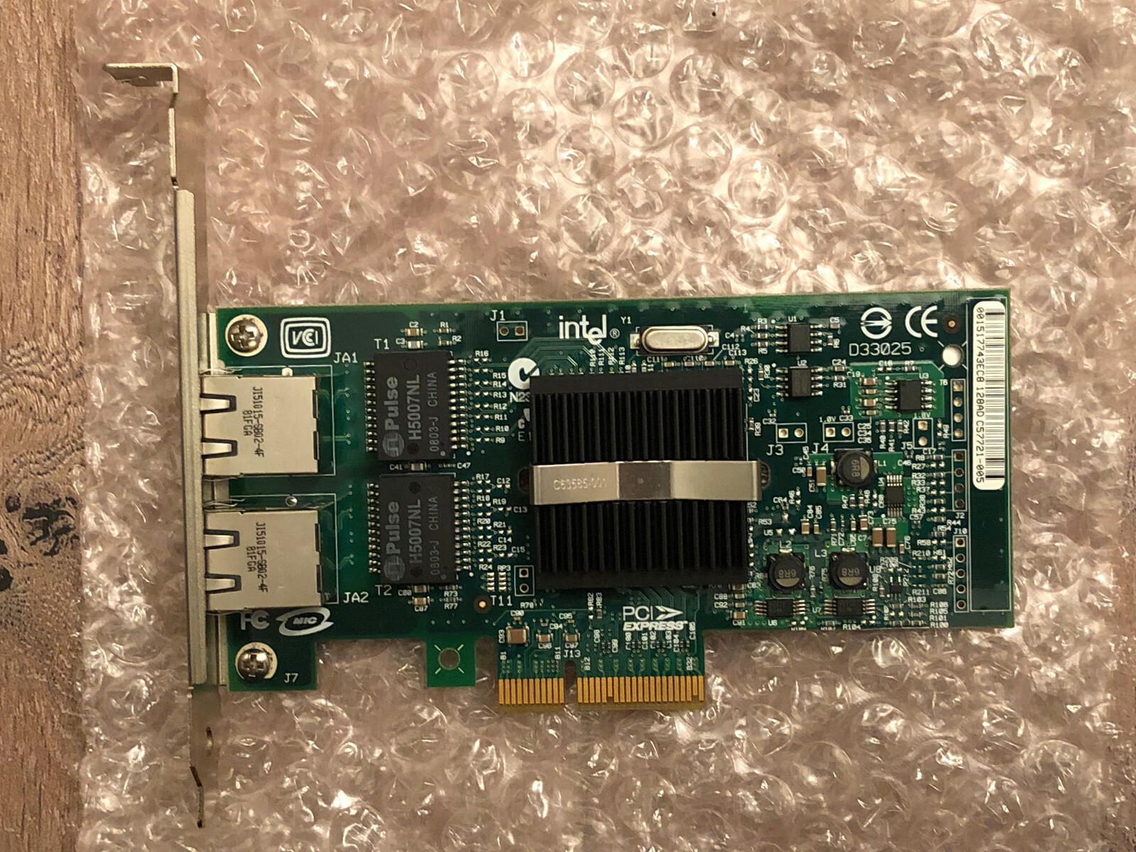 Intel D33682 LAN Card Dell 0X3959, Dual Gbit SeRver Ethernet