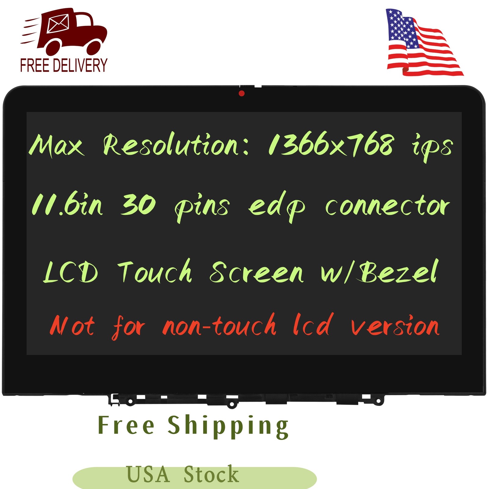 Lenovo 500e Chromebook Gen 4s 83N8 83L4 Lcd Touch Screen 5M11Q54440 5M11Q54434