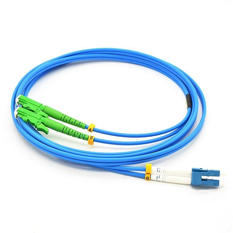 50~200M FTTH E2000 APC-LC UPC Armored Fiber Cable Duplex Fiber Optic Patch Cable