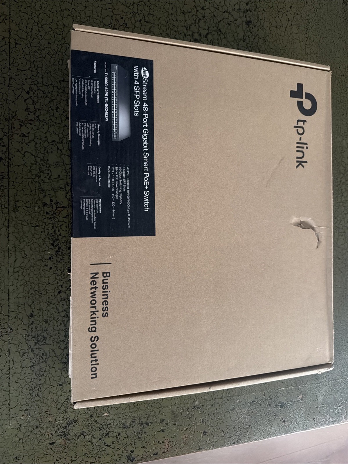 TP-Link T1600G-52PS Jetstream 48-Port Gigabit Smart PoE+ Switch with 4 SFP