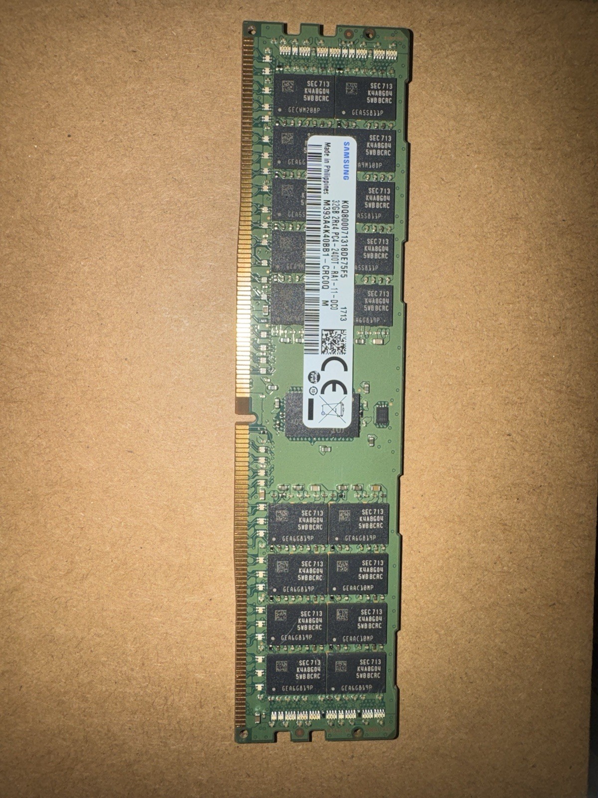 Samsung M393A2K40BB1-CRC0Q 1Rx4 PC4-2400T Server Memory 32GB