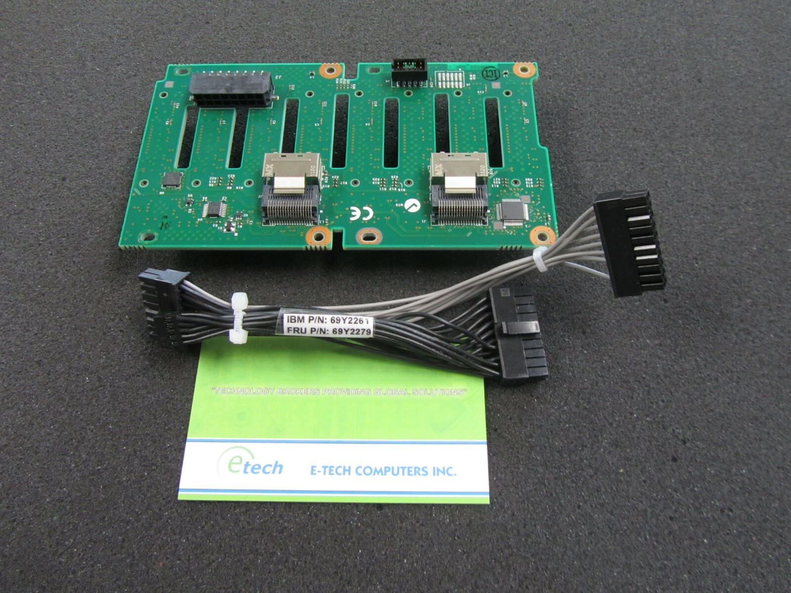 94Y7751+ 69Y2279- IBM 8x 2.5" HS SAS/SATA HDD Backplane Kit for x3750 M4 88Y7419