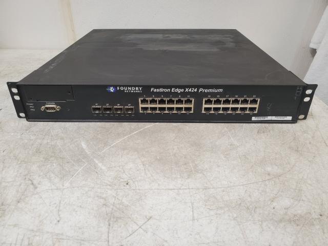 Foundry Networks FastIron Edge X424 Premium FESX424 24 Port Network Switch