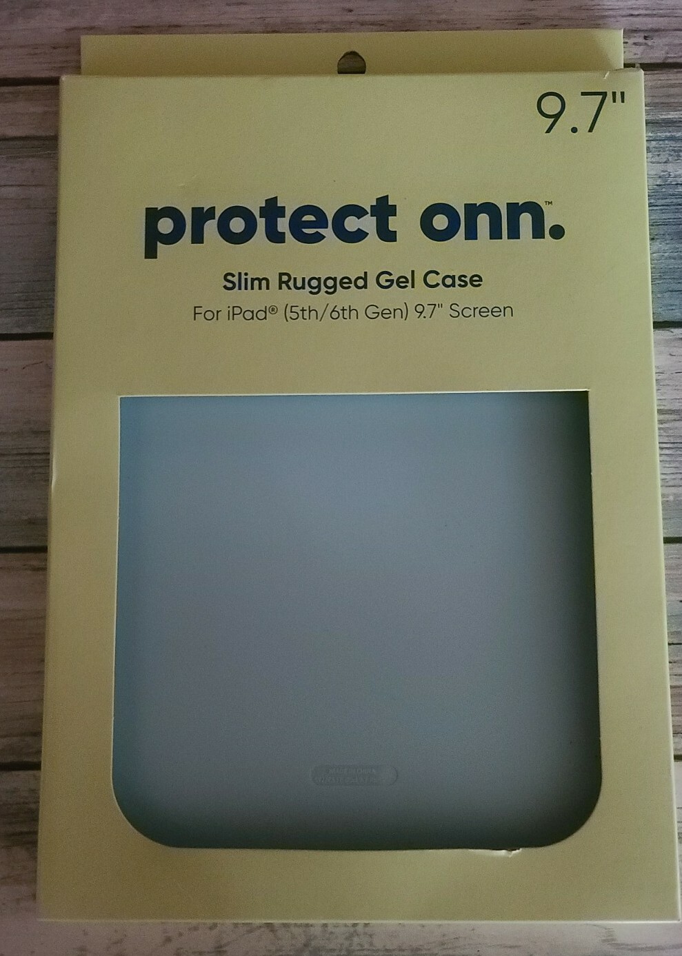 ONN™ Brand ~ Slim Rugged Gel Case ~ For iPad 9.7" ~ Aqua 