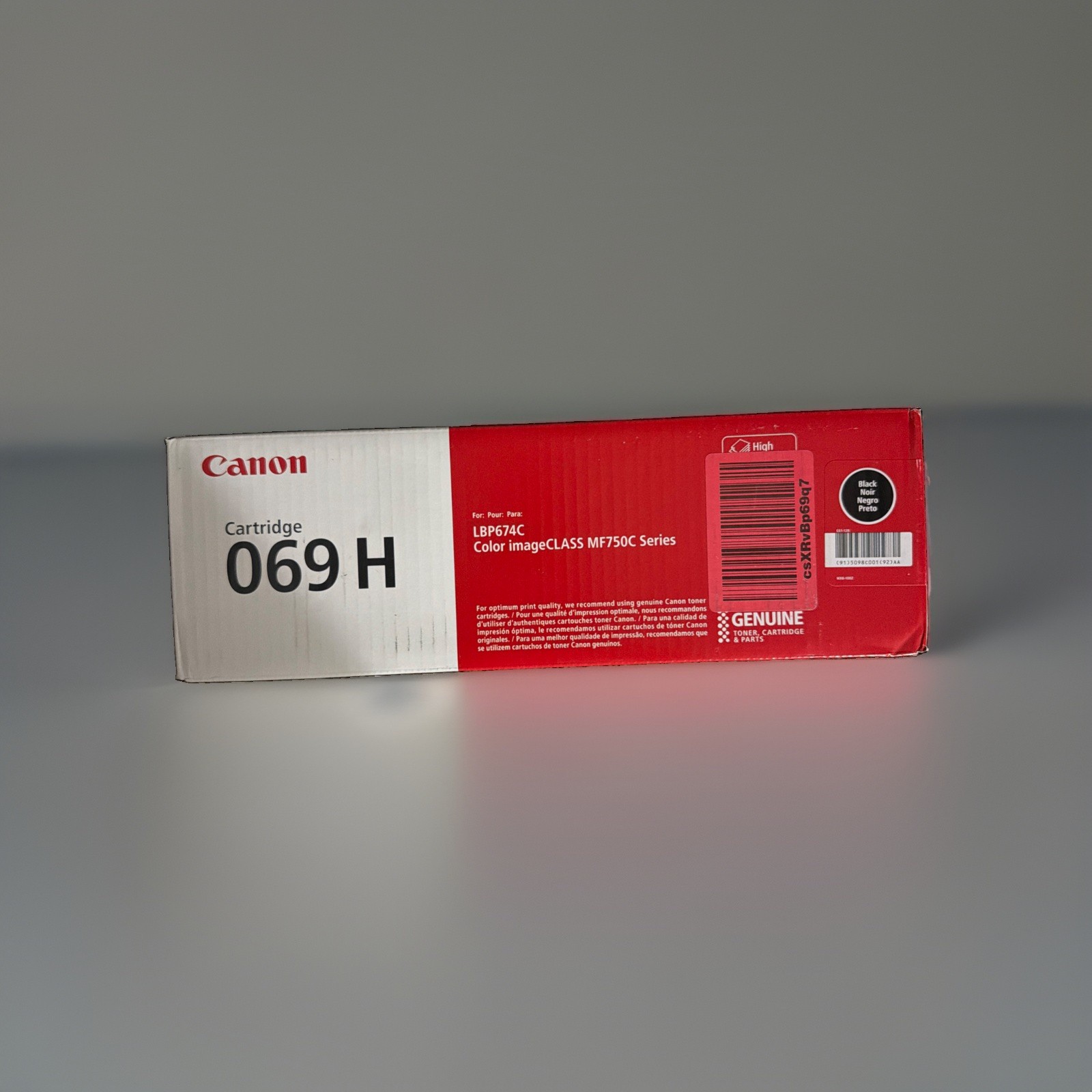 Canon 069 High Capacity Toner Cartridge for LBP674C and Color imageCLASS MF750C
