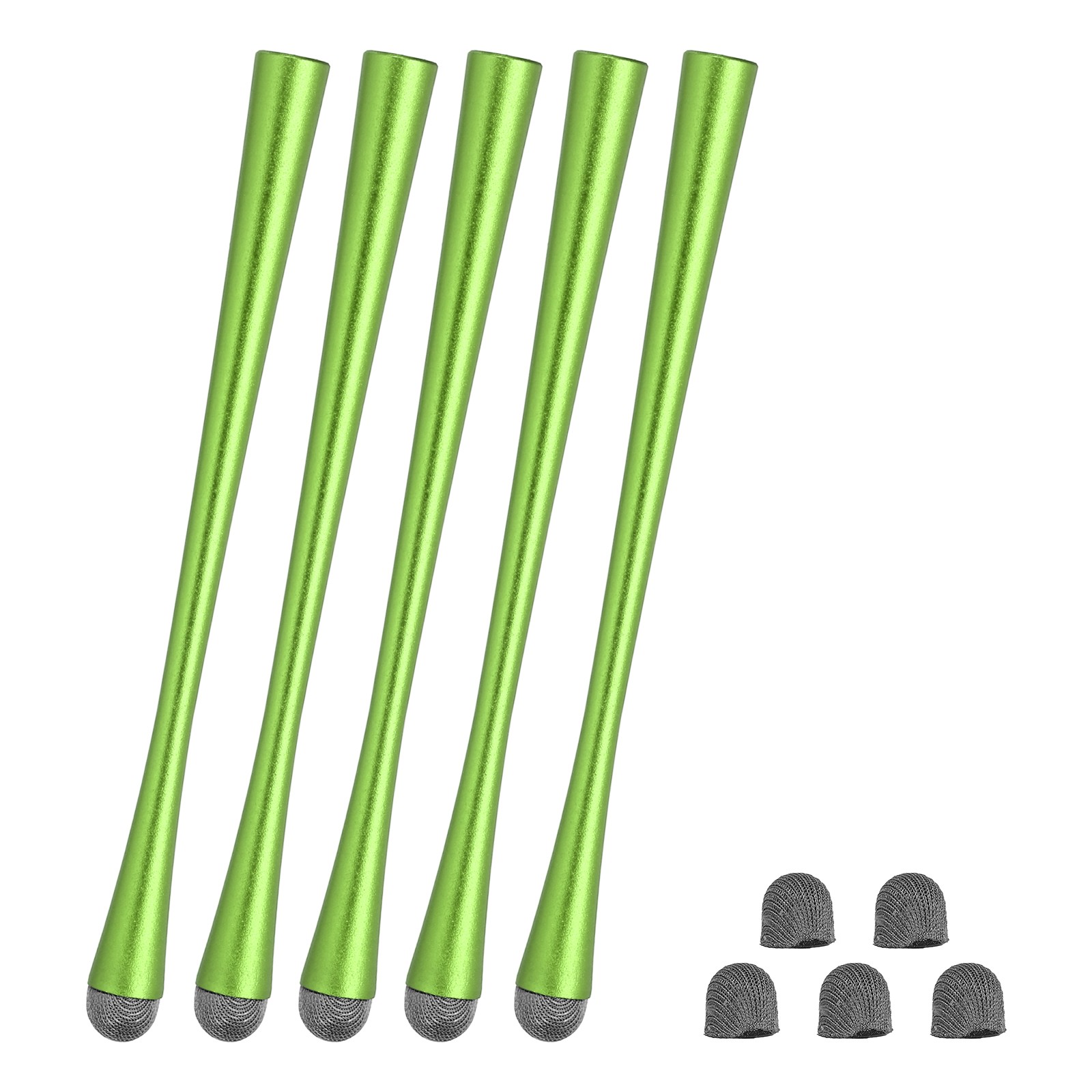 5Pcs Slim Waist Stylus Pens Universal Capacitive Stylus Green