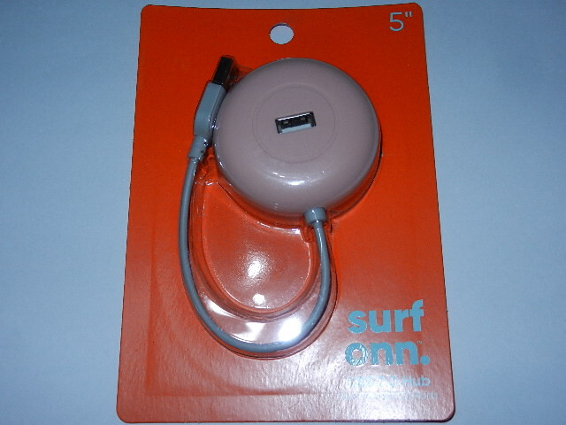 new Surf Onn USB 2.0 Hub pink With 4 USB 2.0 Ports 5" USB2.0 HOBSH100079165