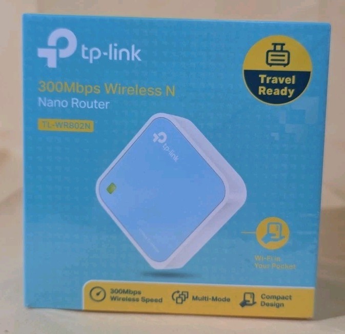 TP-LINK TL-WR802N(US) - Wireless Portable Nano Travel Router New Sealed