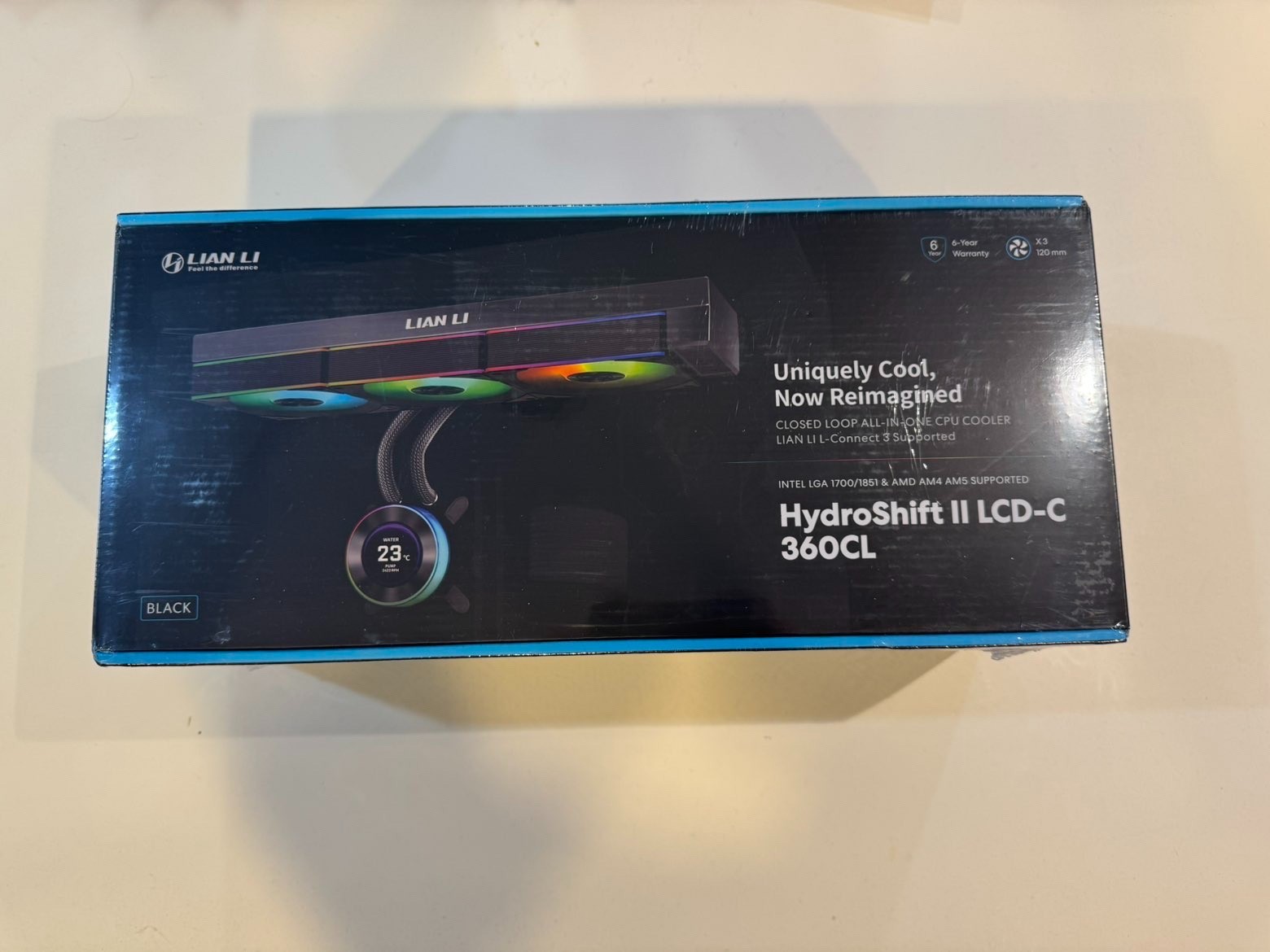 Lian Li Hydroshift II 360 CL RGB Liquid CPU Cooler 360mm AIO 3X 120 RGB Fans BLK