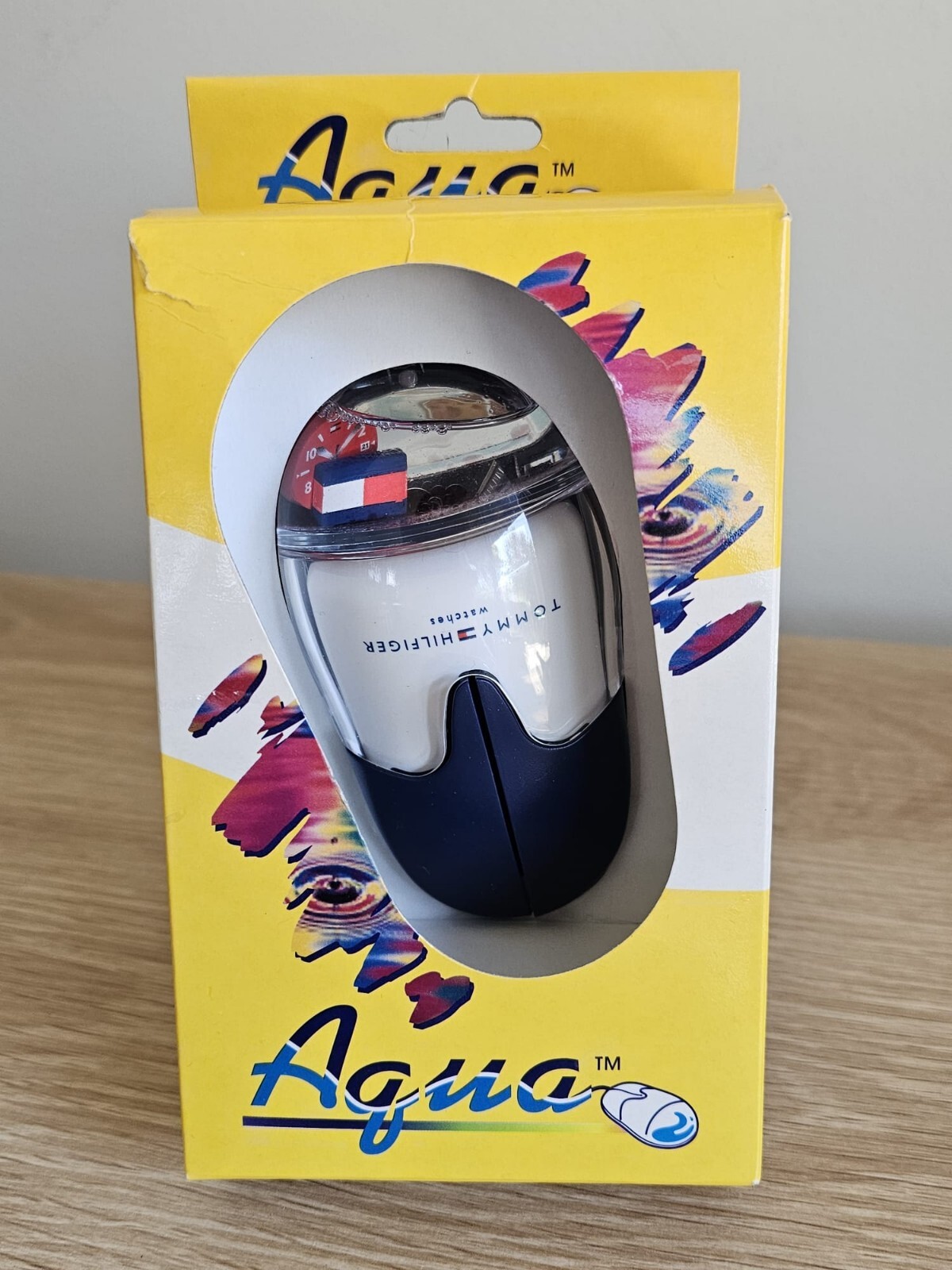 Aqua Tommy Hilfiger Watches Liquid Filled PC Mouse 2000s frutiger aero Era Y2K