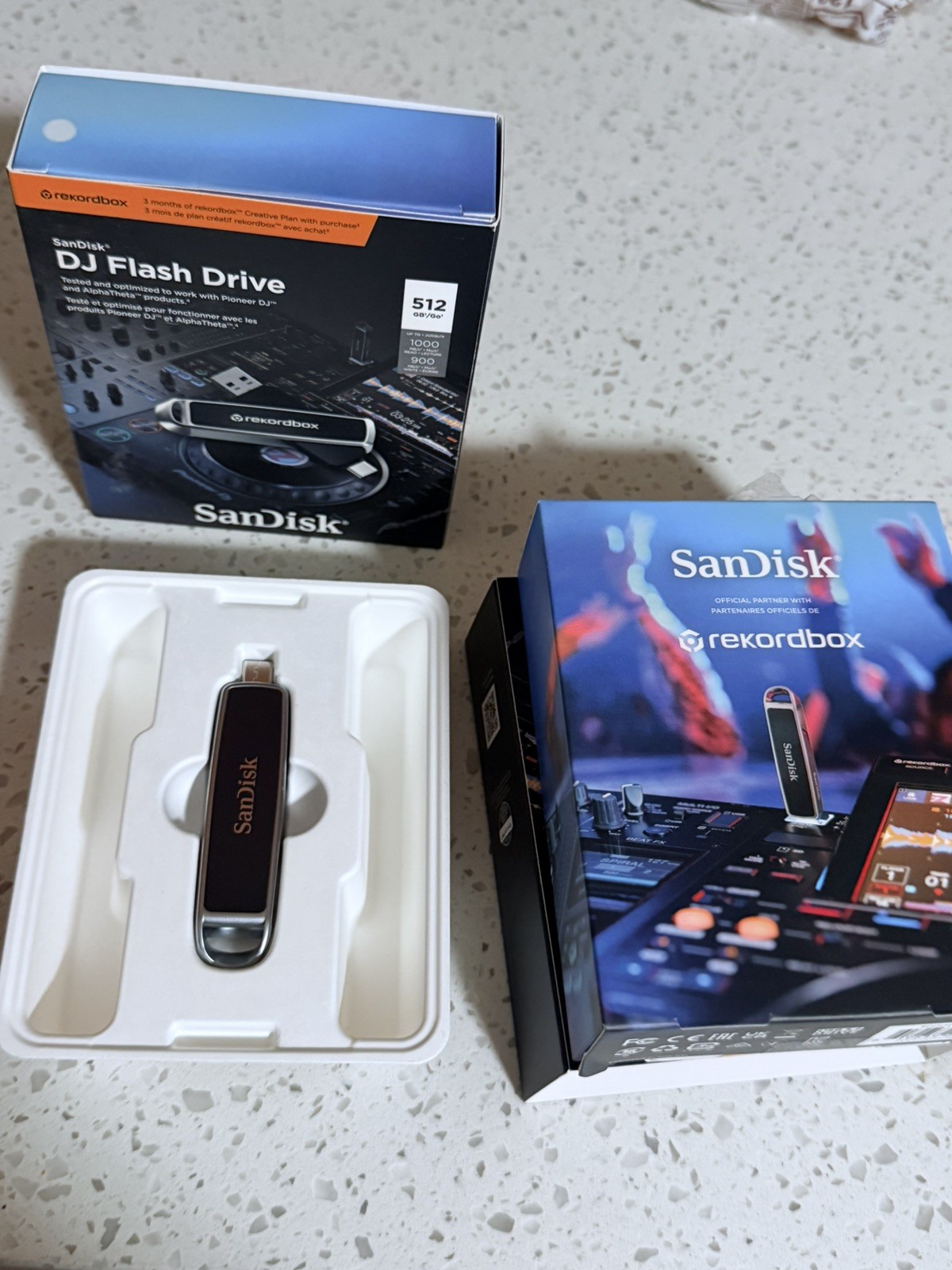 SanDisk DJ Flash Drive 512GB USB Rekordbox 3.2 USB-A/USB-C 1000/900MB/s